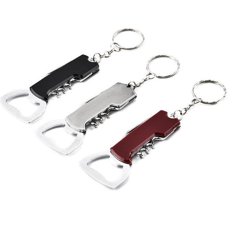 3 In 1 Metal Beer Bottle Opener Portable Wine Bottle Opener Multipurpose Integrated Lid Opener Foil Cutter for Kitchen 3