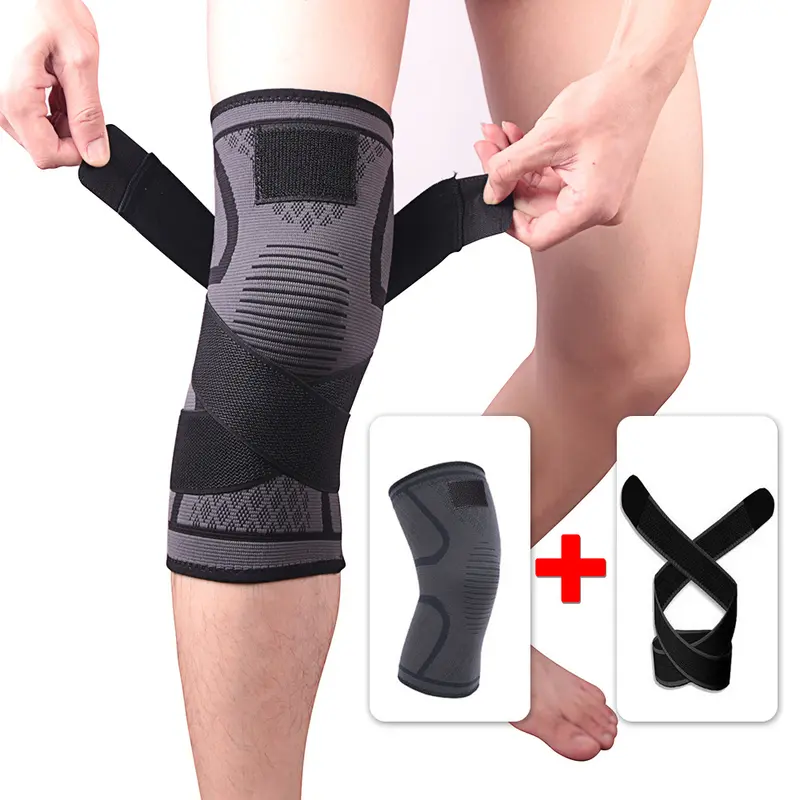 Bó Gối Thể Thao Đàn Hồi Đa Chiều, Miếng Bảo Vệ Đầu Gối Co Giãn Thoáng Khí Chống Trượt Kèm Dây Đai Trợ Lực Sport 3