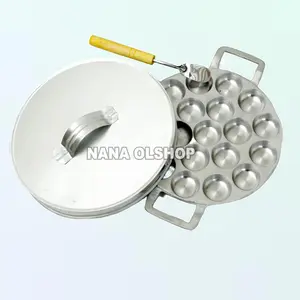 Cetakan peyek koin / CisTelur 19 lubang  Cetakan Kue Lumpur Pukis Martabak Mini Apem Selong Rangin Wafle Bikang Kitchenware