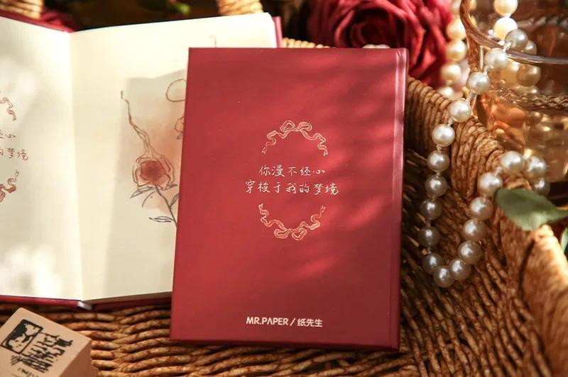Product Introduction of JIANWU 160 Pages/book Free Romance Series A7 Vintage Flower Mini Pocket Notebook Creative DIY Student Supplies Stationery 5