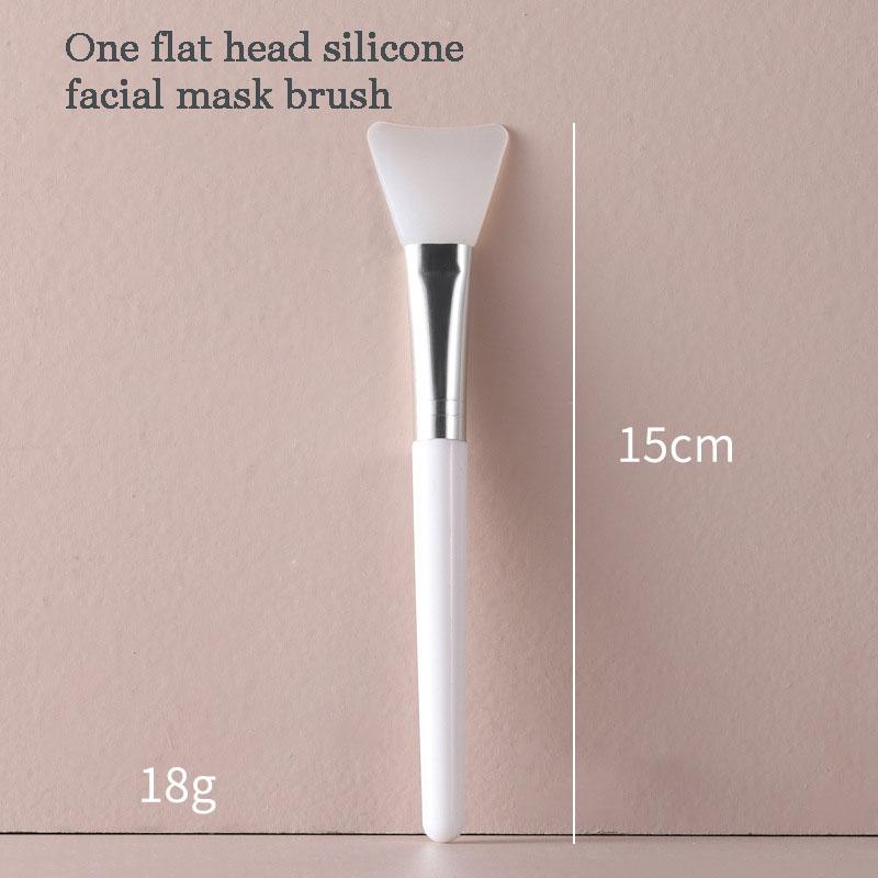 Cọ Đắp Mặt Nạ Silicon Trang Điểm Màu Trắng, Cọ Kem Bùn Chuyên Nghiệp, Dụng Cụ Làm Đẹp Mỹ Phẩm Gel Kem Nền Chăm Sóc Da Tự Làm, 1 Chiếc 7