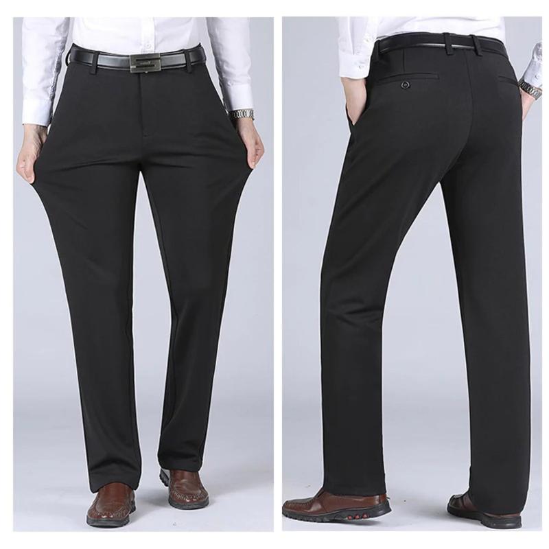 Quần tây nam công sở trung niên đẹp vải dày dặn mềm mịn không phai màu Quần âu nam ống đứng thô quanaunam quana unam quầntây quan dai