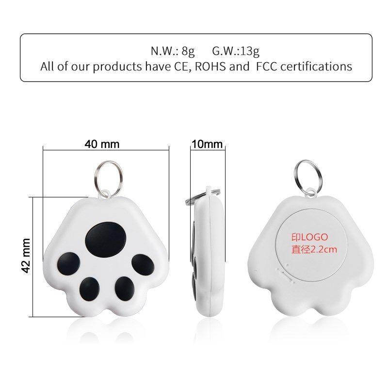 Product Introduction of Bluetooth Alarm Seeker Alarm Find Pet Mobile Phone Key Creative Cat's Paw Two-Way Search Positioning Intelligence 18