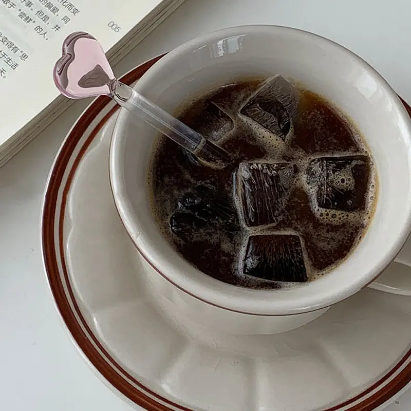 Gậy Khuấy, Trong Suốt, Phong Cách Instagram, Hình Trái Tim Và Ngôi Sao, Gậy Khuấy Cà Phê Đáng Yêu, Đồ Dùng Gia Đình Và Văn Phòng 8
