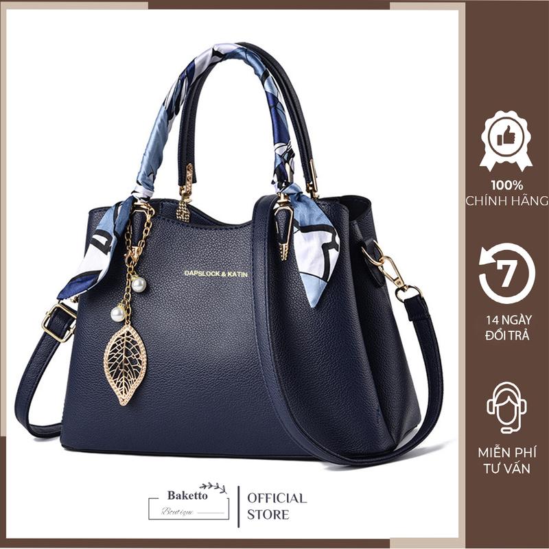 Túi xách nữ cho mẹ trung niên,túi xách tặng mẹ đeo chéo,đeo vai có khăn lụa đẹp sang trọng,quý phái TC41 Bag Da