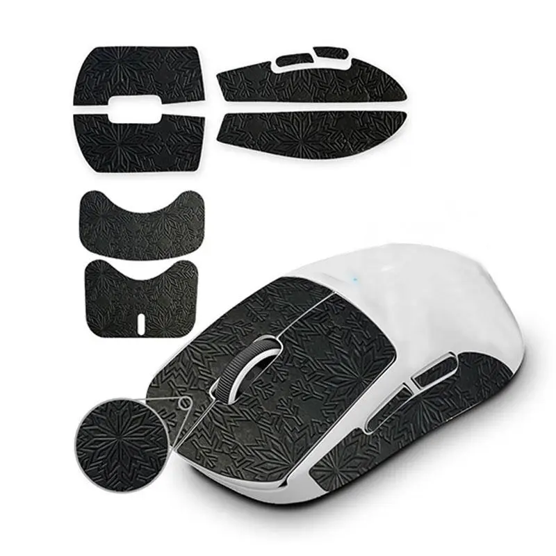 Mouse Anti Slip Grip Tape, Mouse Decorative Sticker, Sweat Resistant Mouse Skin, Easy to Apply, Compatible with Logitech G Pro X Superlight, Superlight 2 Wireless Gaming Mouse
