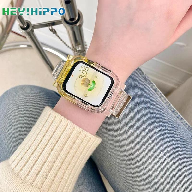 Product Introduction of Dây đeo trong suốt hai màu, thích hợp cho apple watch 8/7/6/5/4/3/ SE / 2 / 1, dây đeo sông băng, thích hợp cho iwatch 45/44/42/ 41 / 40 / 38mm 7