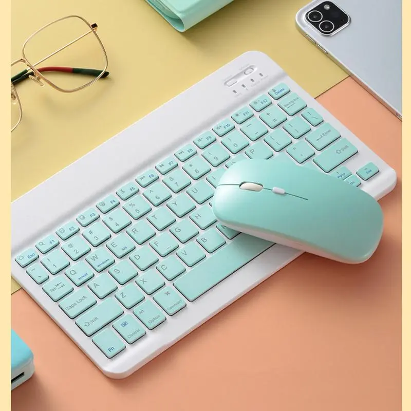 Bàn phím và chuột Bluetooth không dây Tương Thích Với IOS / Android / Microsoft ban  phim 2
