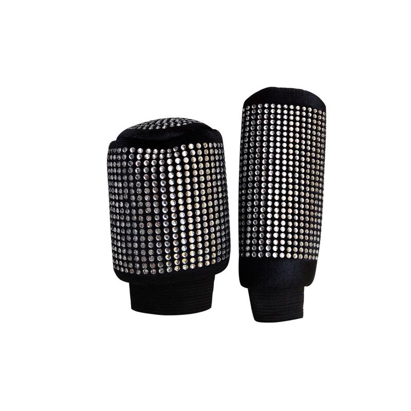 Product Introduction of Premium Diamond Inlaid Plush Leather Handbrake Set Shiny Handbrake Set Non-slip Automatic Gear Shift Collar Four Seasons General Motors Interior Accessories Auto Supplies Breathable Handbrake Set Handle Set General Motors Interior Supplies 12