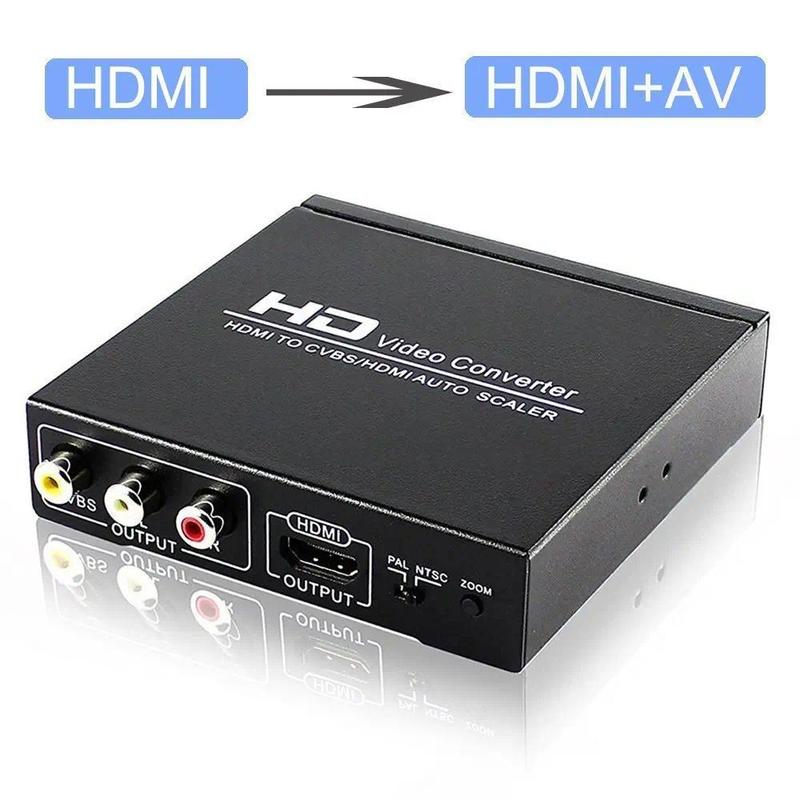 1080p HDMI TO CVBS HDMI AV Video Converter AUTO SCALER Display - TikTok ...