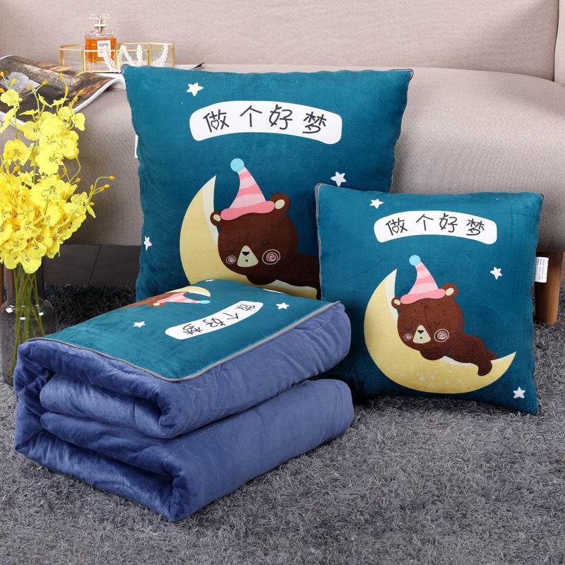 Bantal dan Kuilt Dwi-Tujuan, Bantal Tidur Petang Kereta Pejabat, Selimut Bantal Pelbagai Fungsi, Selimut Lipat, Bantal Kusyen Tempat Duduk Belakang 4