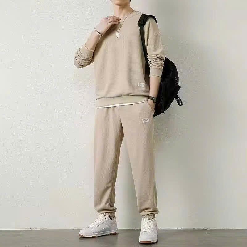 Sét bộ thu đông unisex chất tô ong lyer mềm min từ 40-85kg Nam Nam Áo Menswear 2