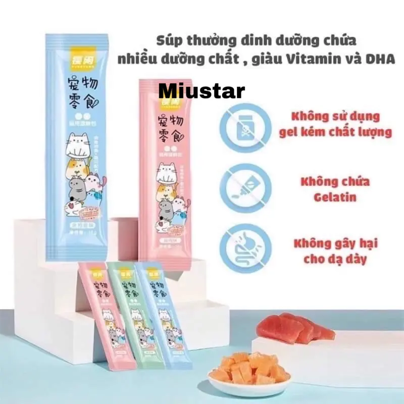 Súp thưởng cho mèo Shizuka Nhật bản 15g, Bổ sung dinh dưỡng Pate