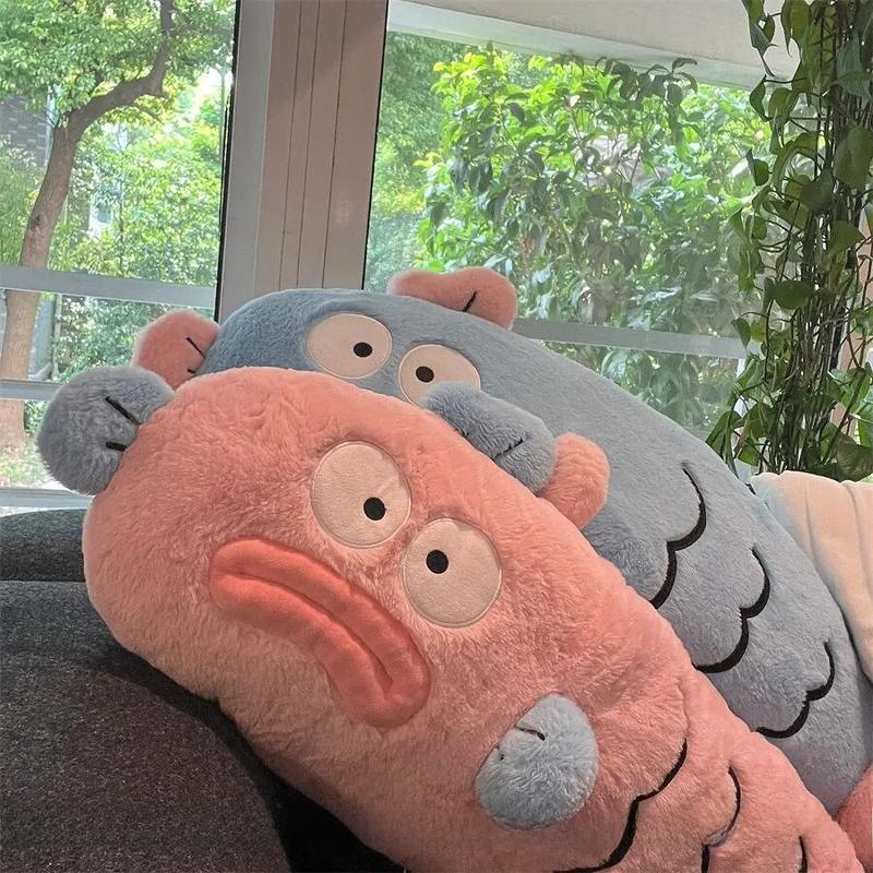 Dopamine Cá Xấu Xí Cá Hề Dài Búp Bê Đệm Sofa Gối Ngủ Quà Tặng Sinh Nhật Kẹp Chân Cô Gái Giường，gối ôm gấu bông cao cấp 5
