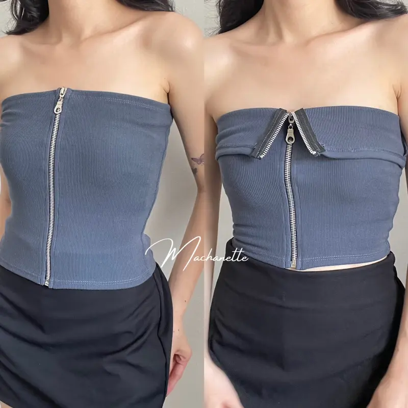 Noni Top | Atasan Tube Top Kemben Rib Knit Premium Wanita Big Size 6