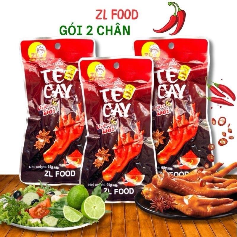 Combo 20 và  30 bịch chân gà ĐÔI tê cay của hãng ZL food đậm vị thơm cay.(một gói 2chân)