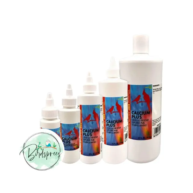 Morning Bird Calcium Plus Supplement for Avian Health, Liquid Calcium Formula with Magnesium and Vitamin D3