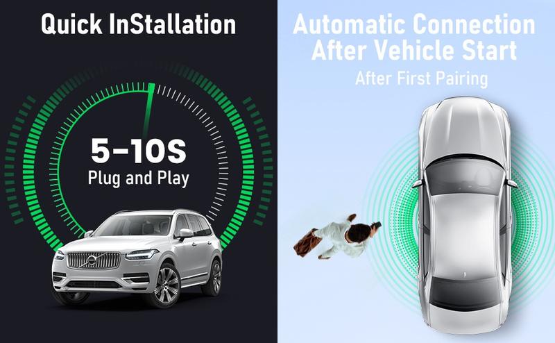 Product Introduction of Wireless CarPlay & Android Auto2in1 Wired to Wireless Vehicle Navigation Music and Phone Calls Video Accessories 13