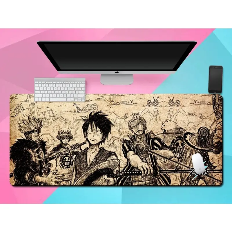 Zeus x One Piece ( X-1 ) Extended Mouse Mat / Mouse Pad For Gaming ( 80cm x 30cm ) Soft And Smooth
