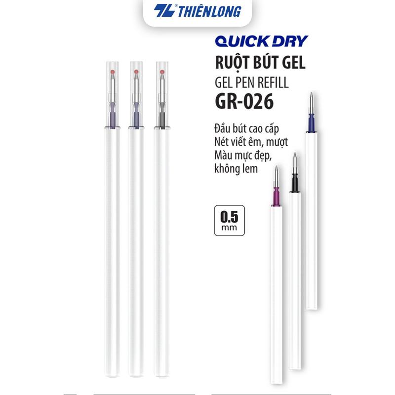  Combo 5 10 20 Túi 02 Ruột bút gel Quick Dry Thiên Long Officemate GR-026 