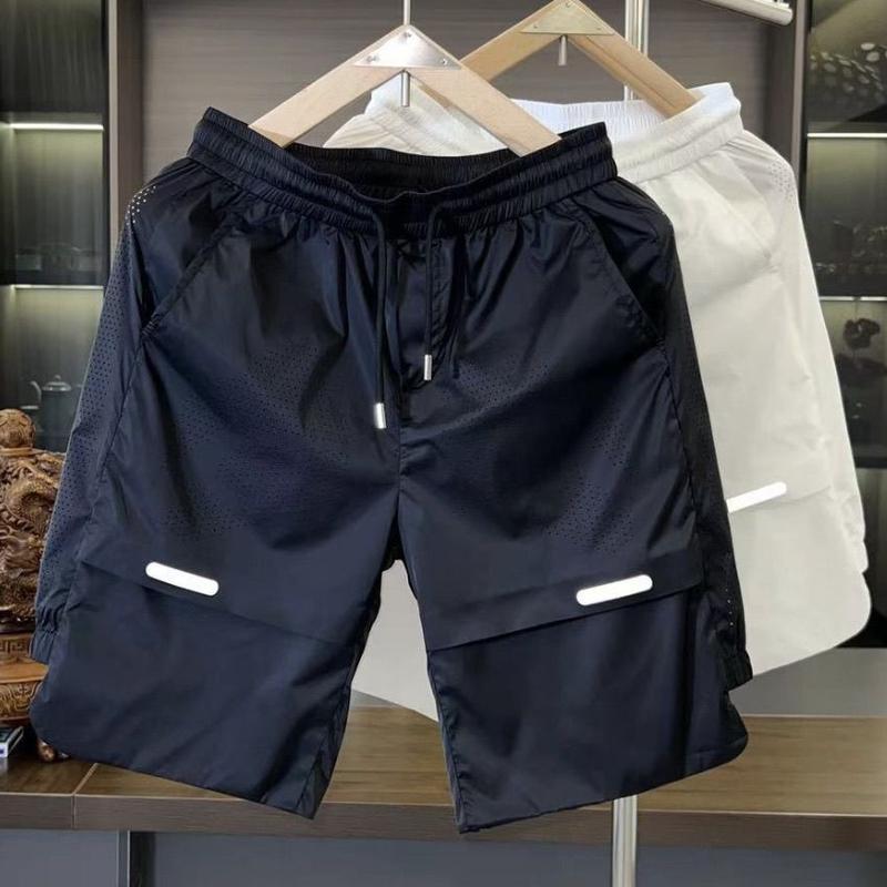 Product Introduction of Bộ Đồ Thể Thao Đi Chơi Mùa Hè, Áo Phông Và Quần Đùi Lụa Lạnh Khâu Thoáng Khí, Đàn Hồi Cao, Dáng Rộng Vừa Vặn, Nhanh Khô, Dành Cho Nam Giới Sport 6