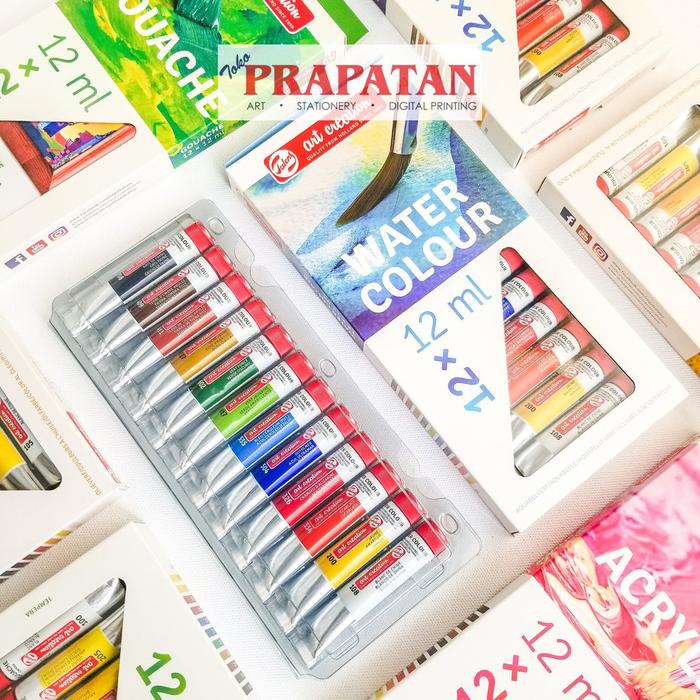 Gambar Talens Watercolor set 12x12ml / Cat Air Talens - Spesifikasi dari Toko Prapatan_NEW Kota Administrasi Jakarta Timur Tokopedia