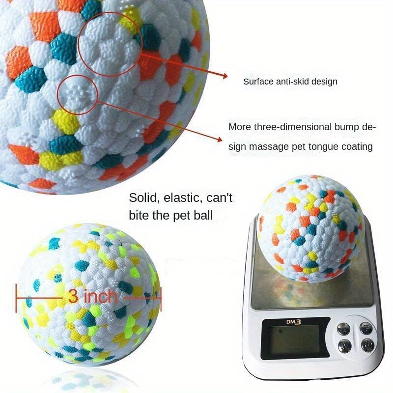 Product Introduction of Random Color Polka Dot Pattern Dog Chew Toy, Interactive Dog Toy, Durable Dog Teething Toy, Pet Chew Ball Toys, Dog & Cat Accessories 2