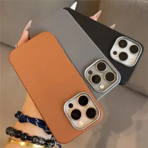 Leather Case For Samsung A05 A05S A50 A50S A54 A55 A04 A06 A12 A13 A14 A15 A16 A25 A26 A36 A56 A20S A21S A22 A23 A24 A32 A34 A35 A52 A52S A53 A72 S24 FE S25 Ultra Casing Ponsel Bisnis Mewah Anti Guncangan