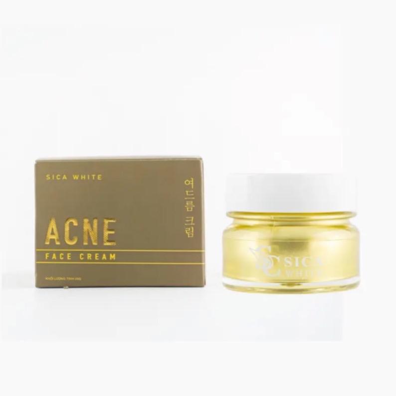 Kem SICA WHITE, Face Acne 15gr , hỗ trợ dưỡng da mụn, trắng da Skincare Cho Da Mụn Làm Đẹp Da Nữ Chăm Sóc Da Kem Face