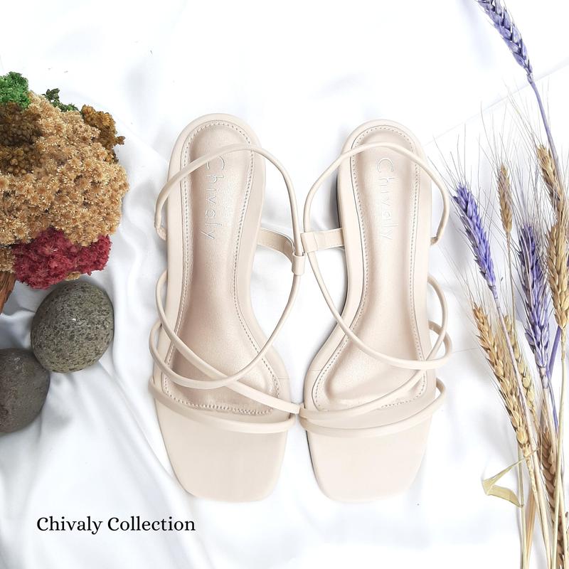 Product Introduction of CHIVALY Vani Sandal tali wanita Heels 3 Cm 47