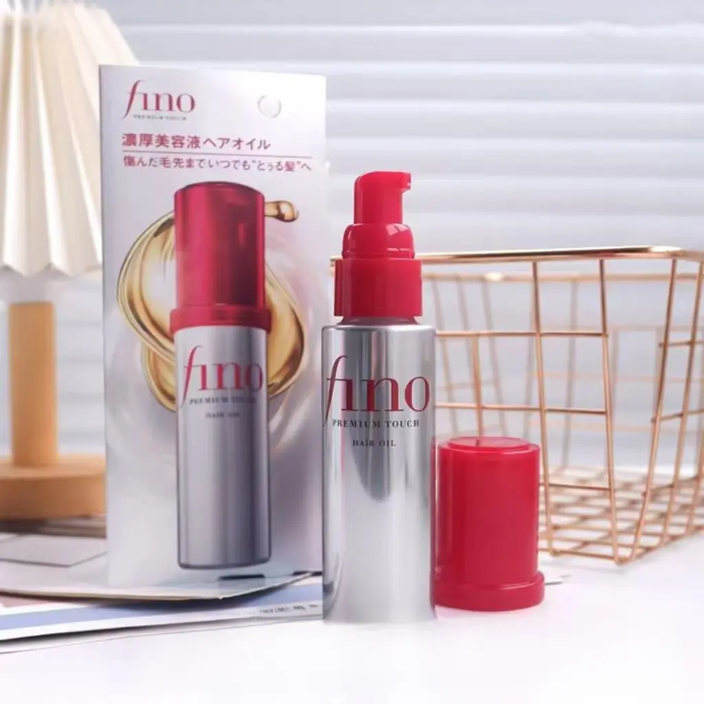 Japanese Fino Little Red Riding Hood Hair Care Essence Oil Repair Manic Dry Curly Hair Hot Dyeing Styling Cream 70ml Haircare Comfort