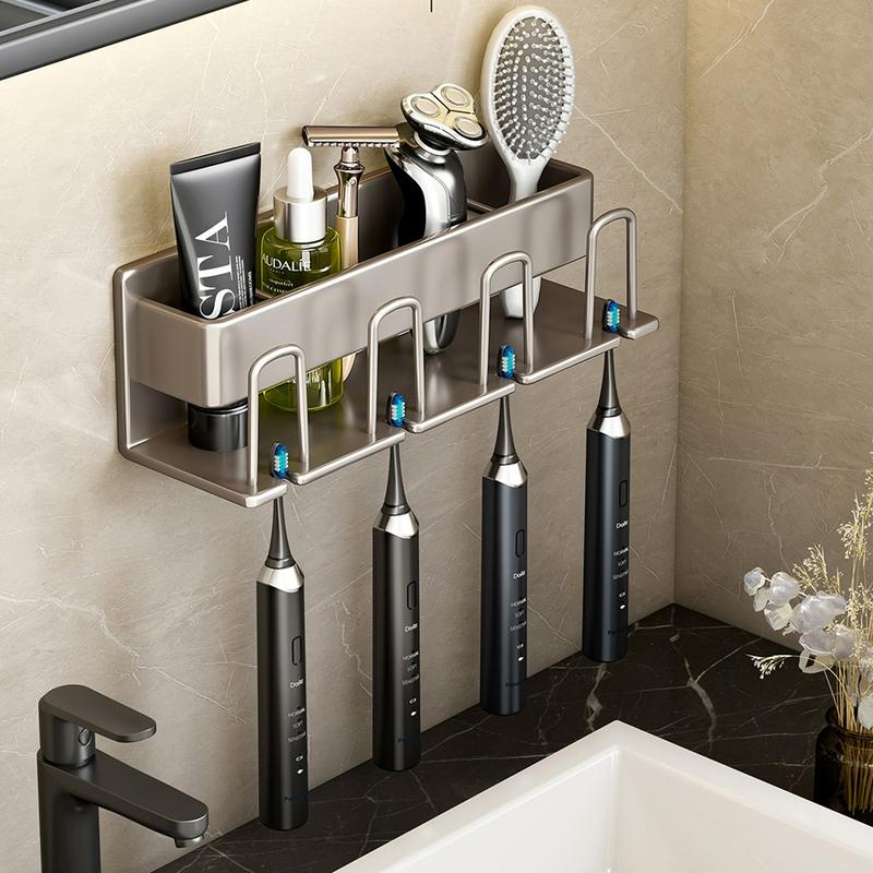 Product Introduction of Giá Treo Bàn Chải Đánh Răng Kèm Cốc, Kệ Bàn Chải Đa Năng Chất Liệu Nhôm Cao Cấp Không Gỉ Siêu Nhẹ 4