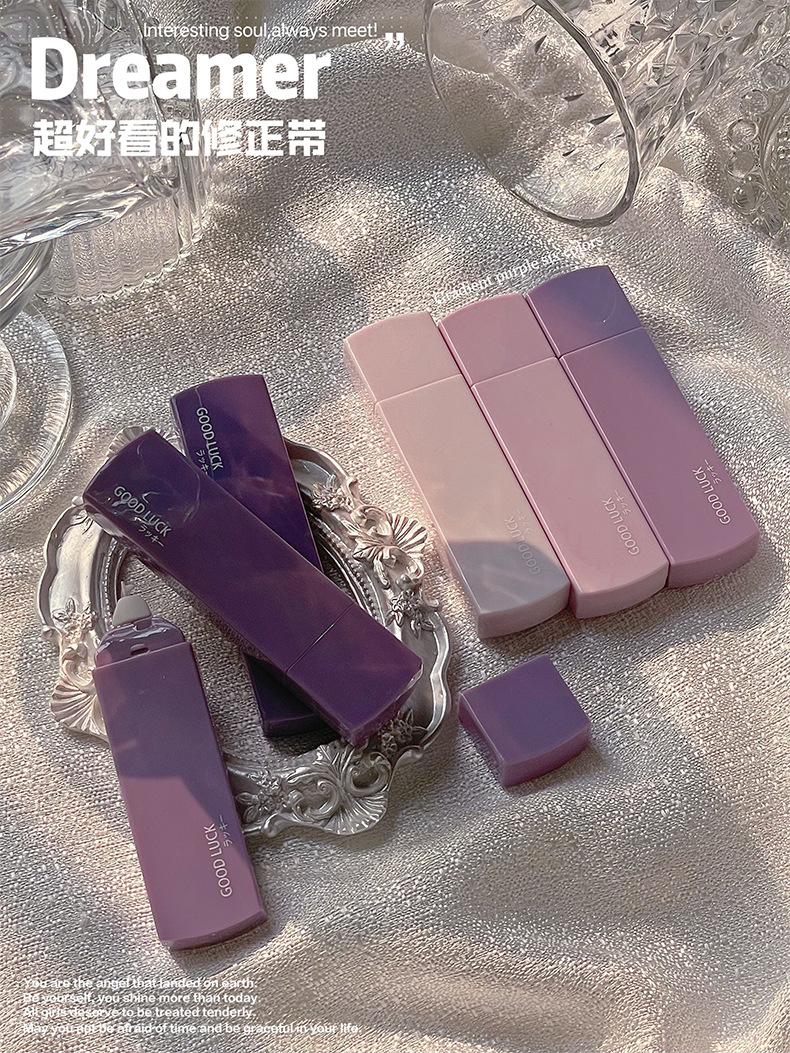 Product Introduction of 6 sets of gradual change color correction tape, high-value girl correction tape, large-capacity silent correction tape, essential stationery for students 10