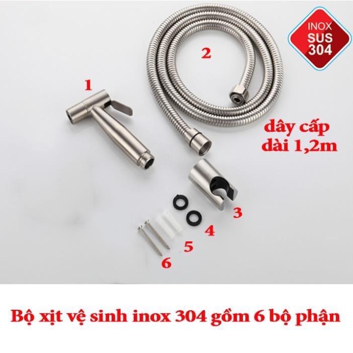 Bộ vòi xịt - Vòi xịt vệ sinh inox 304 ,1 đầu vòi xịt, 1 dây - TikTok ...