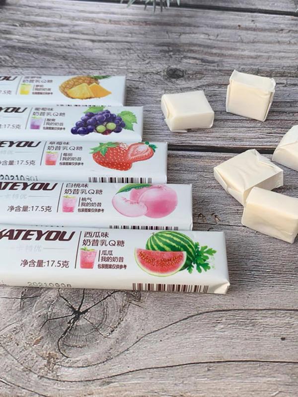 Kẹo Dẻo Sữa Chua KATEYOU mix vị 17,5gr x 30 cái Candy Snack Ăn Vặt Food