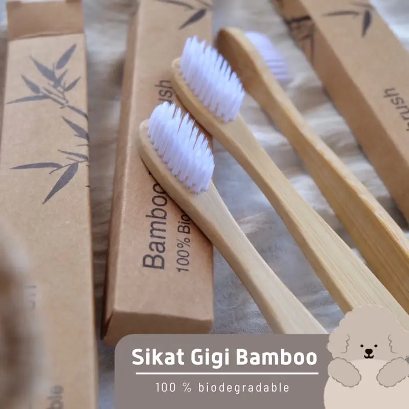 Sikat Gigi Bambu, Bamboo Toothbrush Soft Ramah Lingkungan 0
