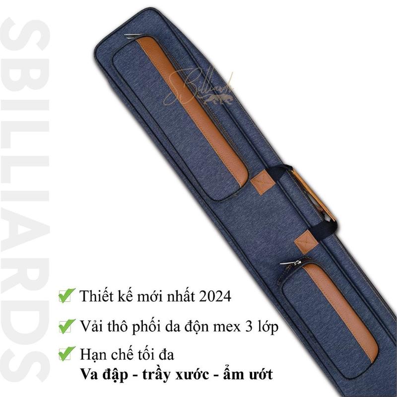 Bao đựnġ cơ bida 2x3 và bao đựng cơ 3x4 . Bao vải, Bao da cao cấp đựnġ cơ bida. Đựng 2-3 ngọn, 3-4 chuôi. Sport 3