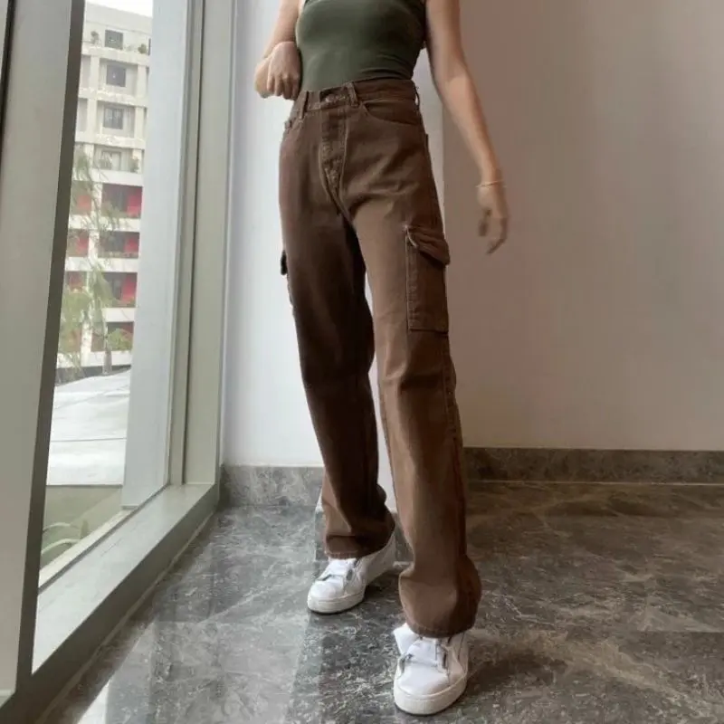 Cargo Pants Kulot Jeans-Kulot Cargo Jeans Model Terkini Celana Panjang 1