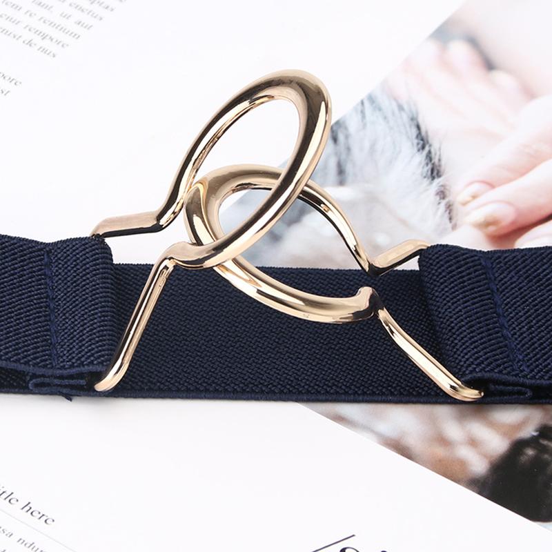 Product Introduction of Women's Elastic Waistband with Adjustable Metal Buckle Wide Belt For Dress Coat Accessories Waistband Corset Waist 28