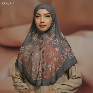 Fisura Scarf - Khimar Jersey Jannah Instan Medium M ( Hijab Bergo Bahan Ity Korean Jersey) Muslim Kerudung Syari