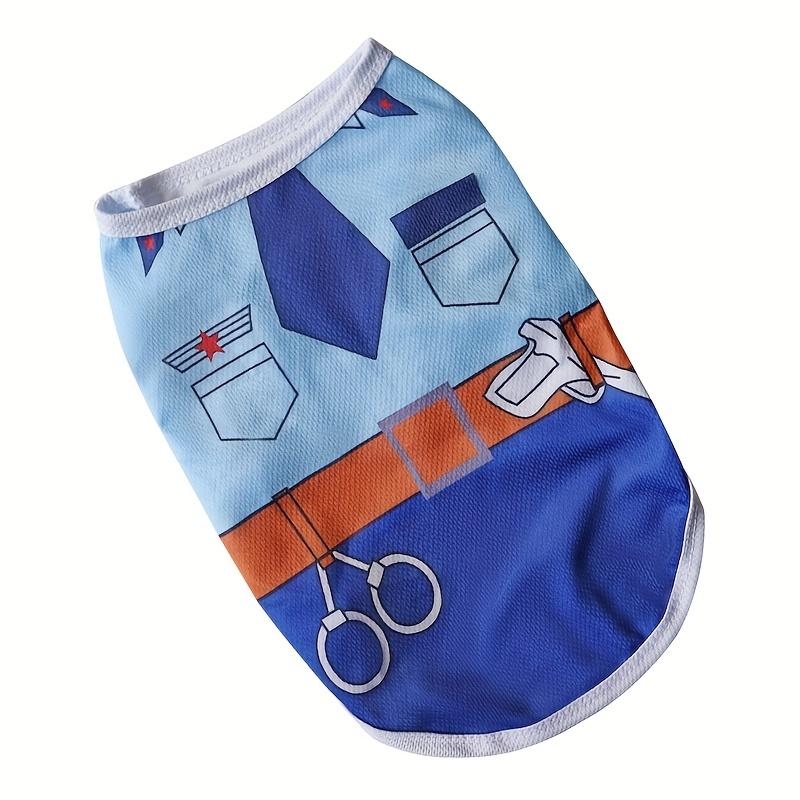 Product Introduction of Pet Dogs and Cats Spring and Summer Thin Mesh Cartoon Printed Vests for Small and Medium-sized Dogs Breathable Clothes 16