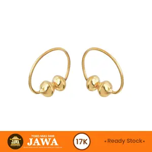 Anting Emas Baby Newborn Mrican Dakocan Kadar 17 Karat Toko Mas Jawa