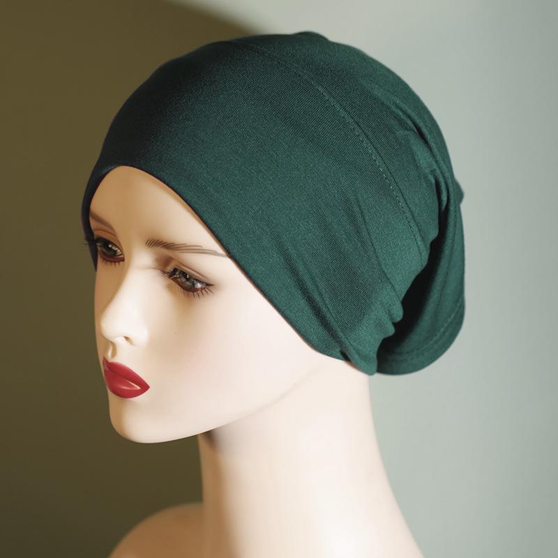 Product Introduction of Solid Color Pure Cotton Cap Women's Base Hat Cotton Headscarf for Women Elastic Breathable 8