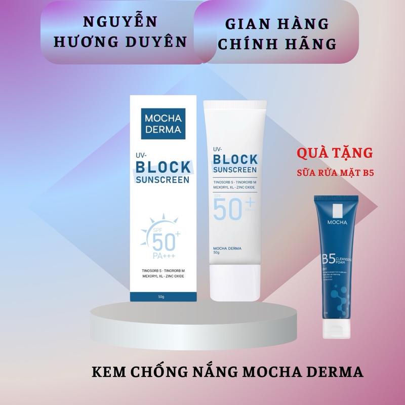 KEM CHỐNG NẮNG MOCHA DERMA SPF 50PA+