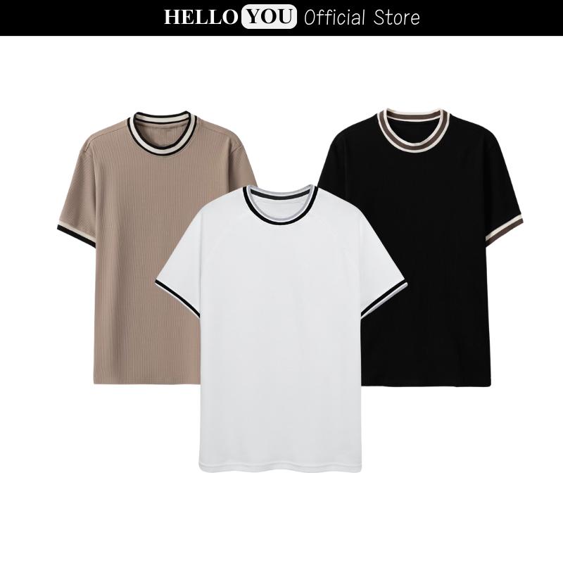 Áo thun cổ tròn chất vải Poly cá sấu mềm mịn, trẻ trung, năng động Menswear Nam Unisex Màu Trắng