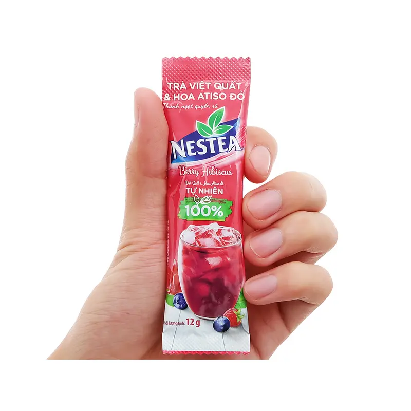 Trà việt quất và hoa atiso đỏ Nestea (Hộp 10 gói x 12g) 2