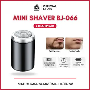 HJS Alat cukur elektrik portable mini shaver untuk pria dan wanita Pisau Cukur Jenggot Rechargeable