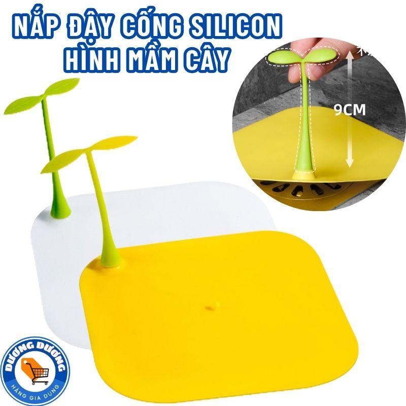 Set 5 Nắp Đậy Cống Thoát Nước, Ngăn Mùi Hôi Bằng Silicon Hình Mầm Cây - Miếng Silicone Đậy Nắp Cống Thoát Nướ Sàn Khử Mùi , Côn Trùng Cho Nhà Vệ Sinh Nắp Cống Đồng