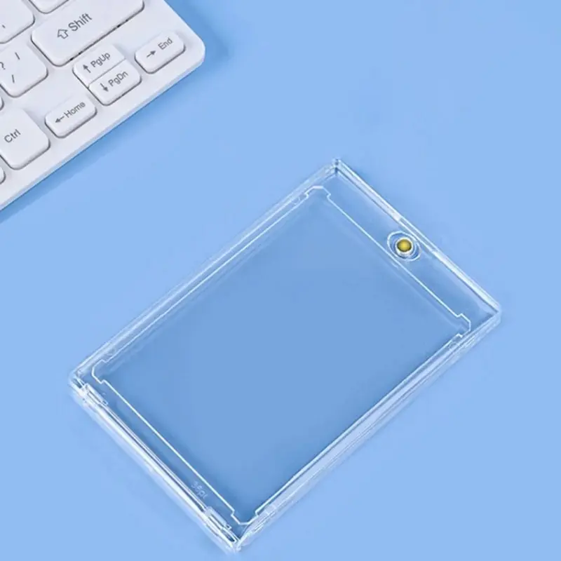 Bộ Hỗ Trợ Thẻ, 35PT, Giá Đỡ Thẻ Từ Tính, Chất Liệu Nhựa Cứng, Hộp Đựng Thẻ Ngôi Sao Thể Thao, Trong Suốt, Ngăn Ngừa UV, Bảo Vệ Thẻ, Thích Hợp Cho Thẻ Ảnh Thần Tượng 6