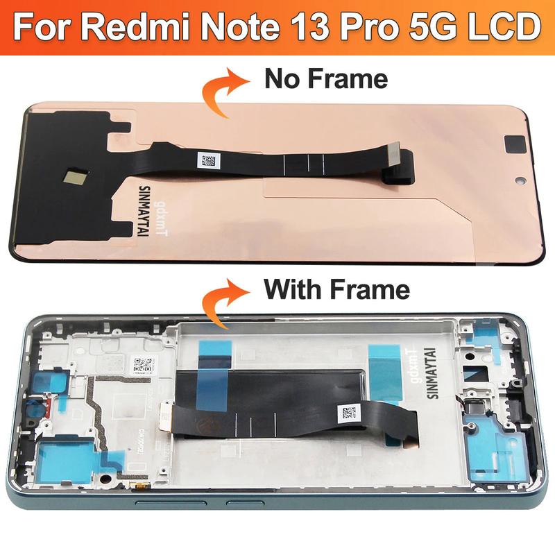 Product Introduction of For Xiaomi Redmi Note 13 Pro 5G 6.67 ''For Redmi note13pro 2312dra50c LCD display touch screen digitizer assembly replacement 1